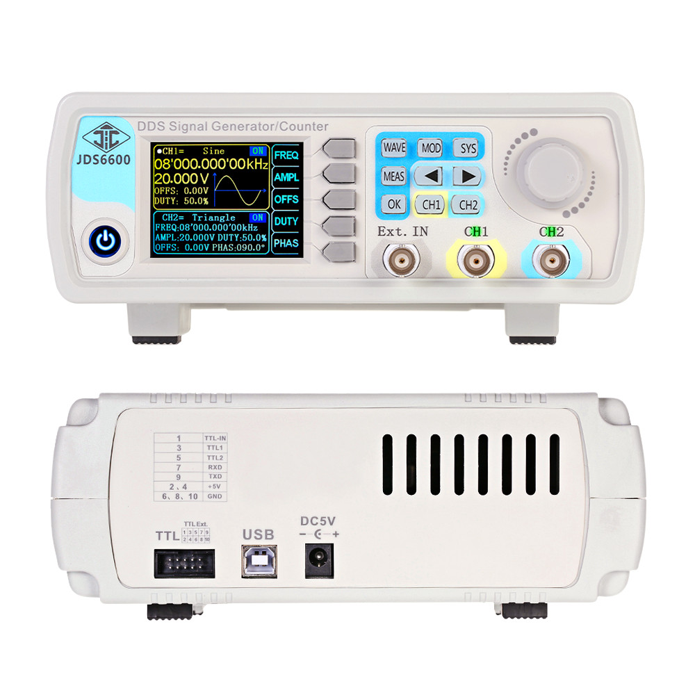 YAO JDS6600 15/30/40/50/60MHz  - Dual Channel Arbitrary Waveform Function Generator 60Mhz incelemesi ve fiyatı
